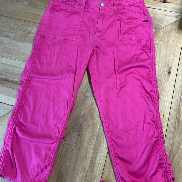 Vintage Vibrant Pink Bugle Boy Casual Capri Pants - Picture 2 of 13